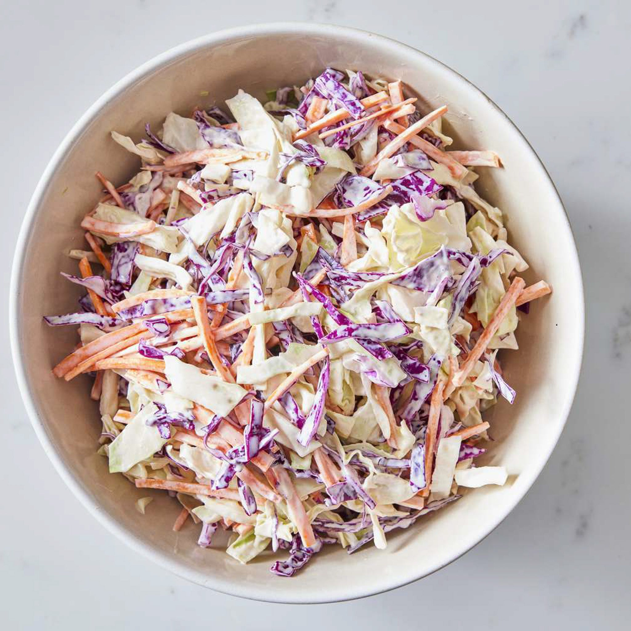 Creamy Coleslaw with Greek Yoghurt, Mayonnaise, and Exotic Bazaar’s Ha